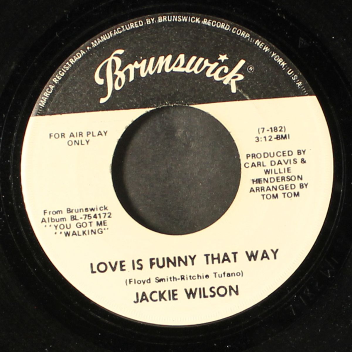 you got me walking / love is funny that way by JACKIE WILSON