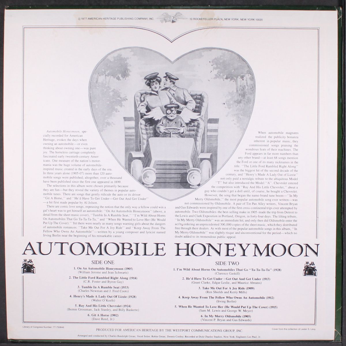 automobile honeymoon by VARIOUS