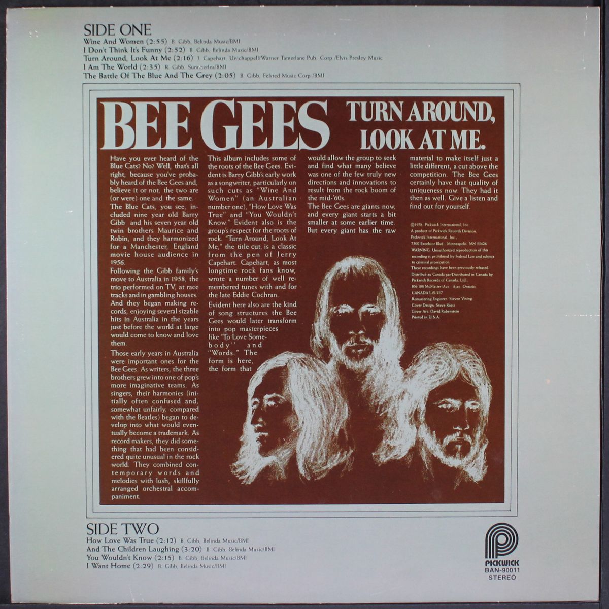 turn around, look at me by BEE GEES