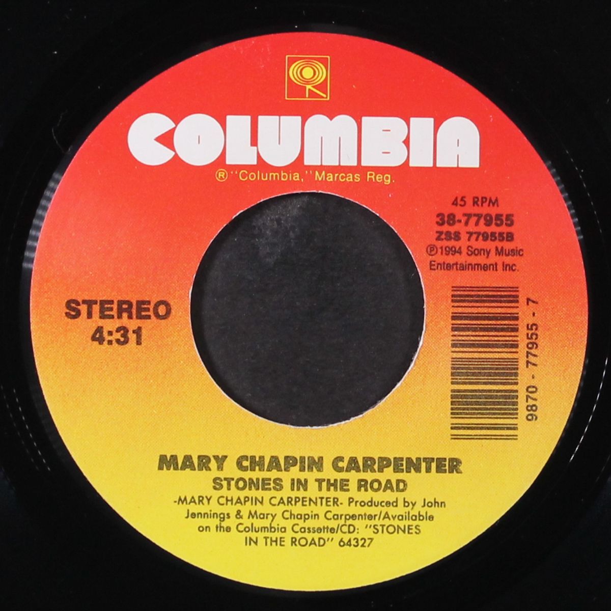 why walk when you can fly / stones in the road by MARY CHAPIN-CARPENTER