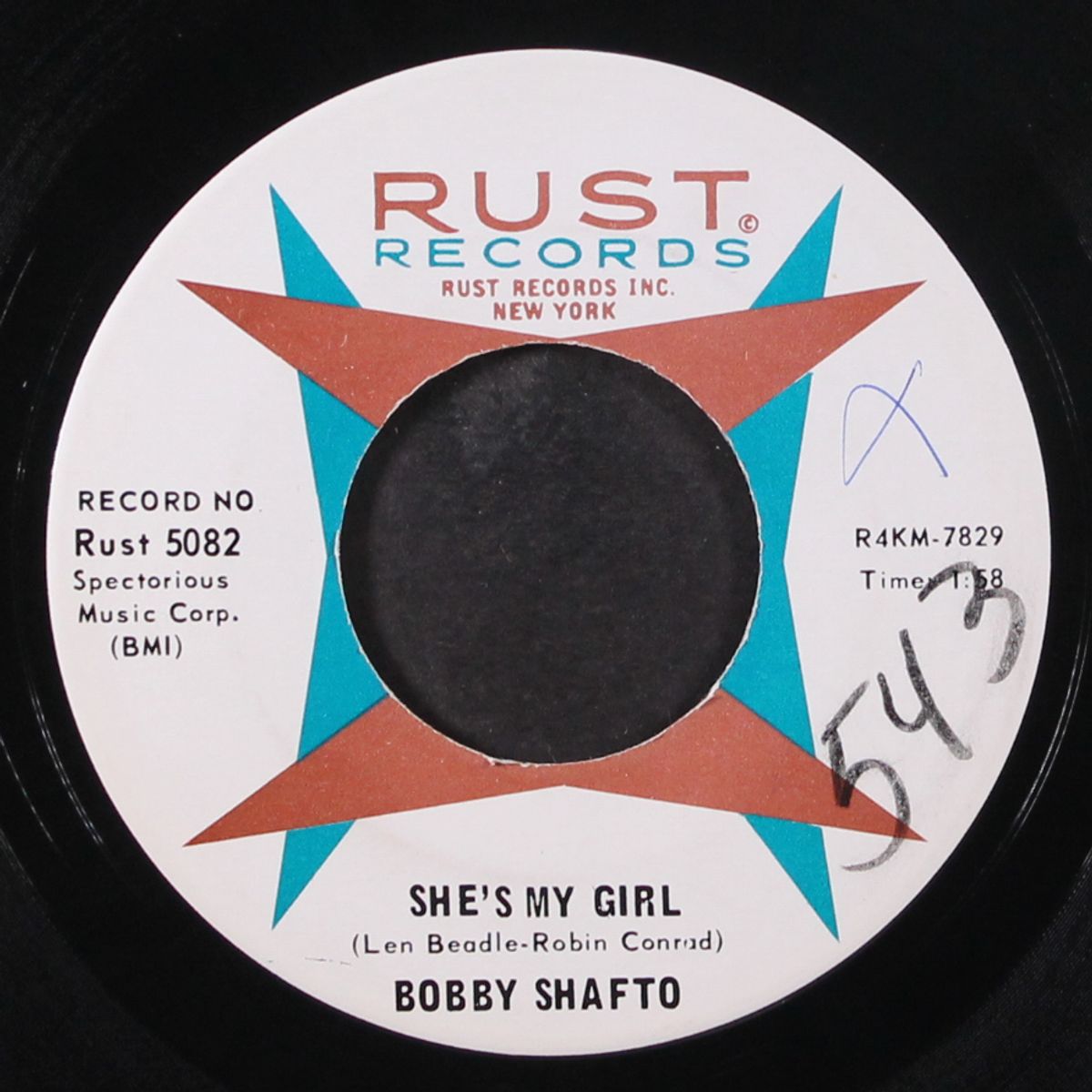 she's my girl / wonderful you by BOBBY SHAFTO
