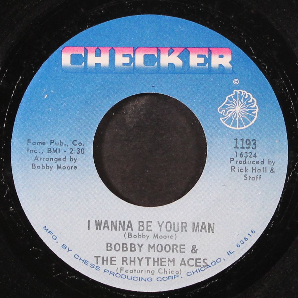 i wanna be your man / i won't cry by BOBBY MOORE & RHYTHM ACES
