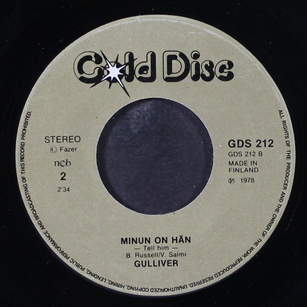 kerran sut löydän / minun on hän by GULLIVER