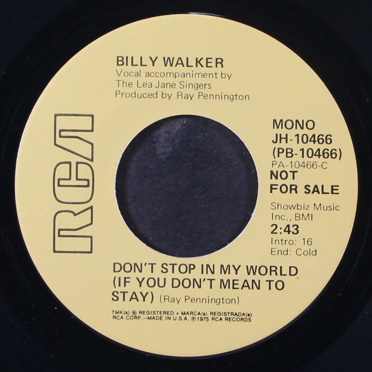 don't stop in my world / mono by BILLY WALKER
