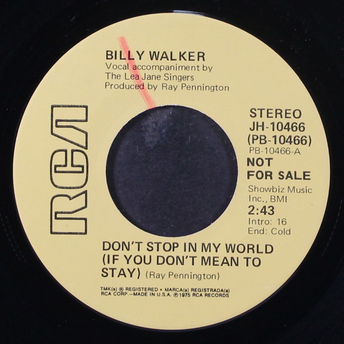 don't stop in my world / mono by BILLY WALKER
