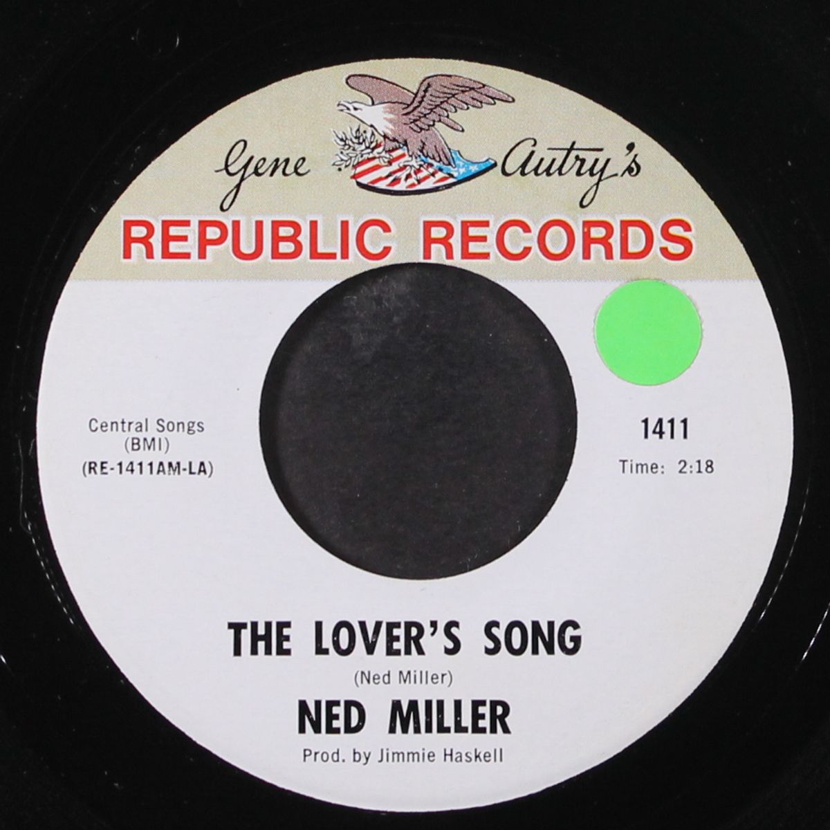 the lover's song / cold grey bars by NED MILLER