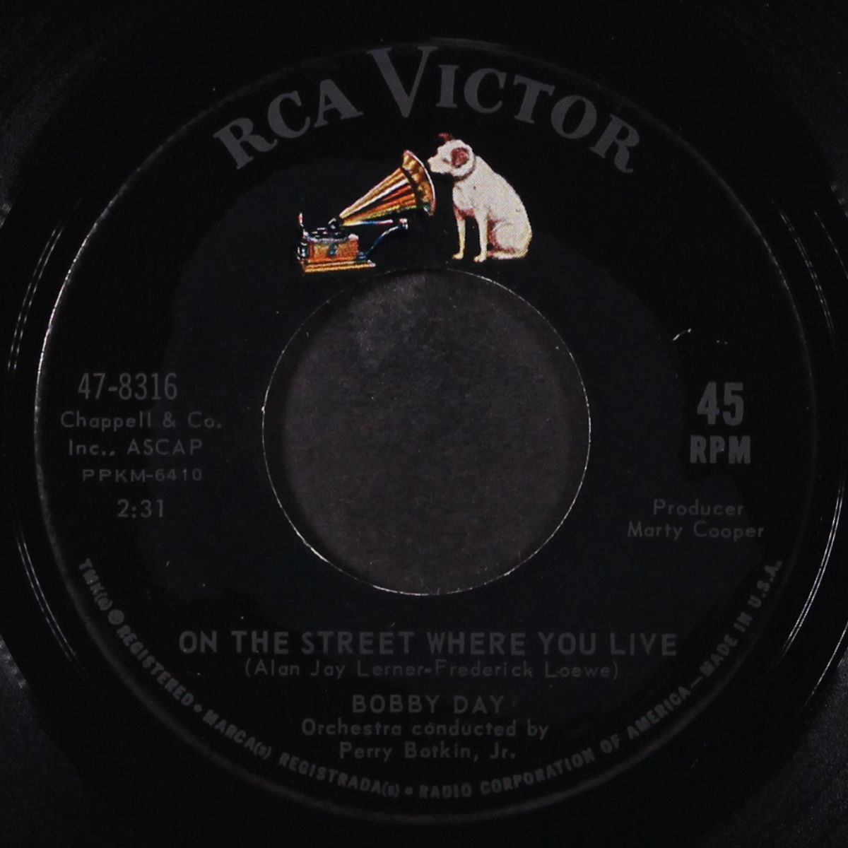 when i see my baby smile / on the street where you live by BOBBY DAY