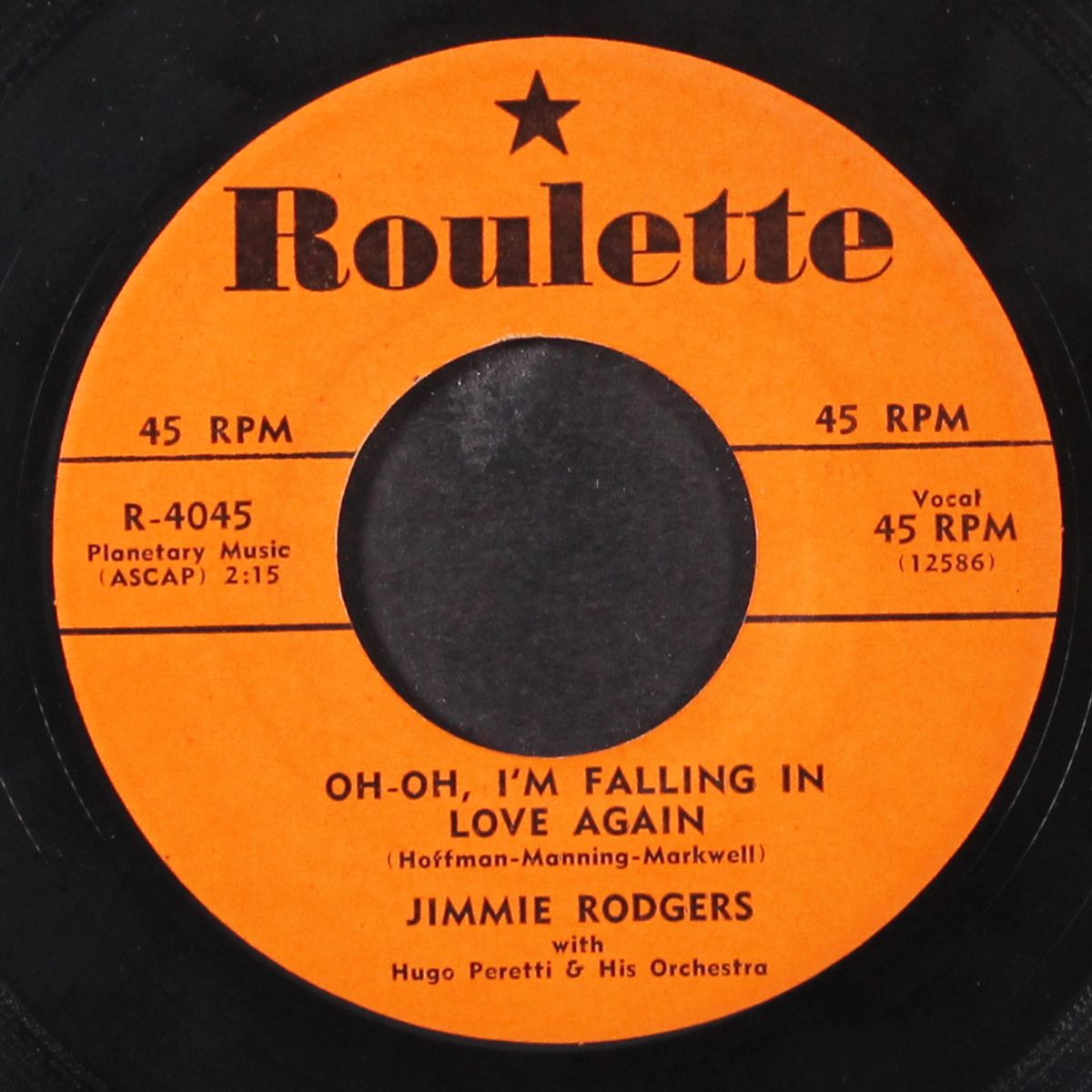 oh-oh, i'm falling in love again / the long hot summer by JIMMIE RODGERS