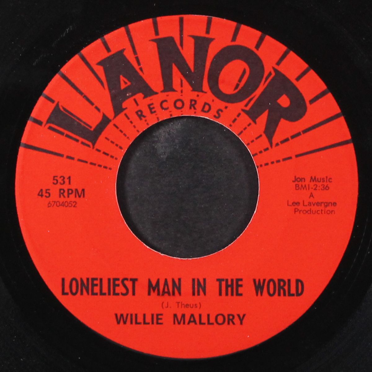 hello / loneliest man in the world by WILLIE MALLORY