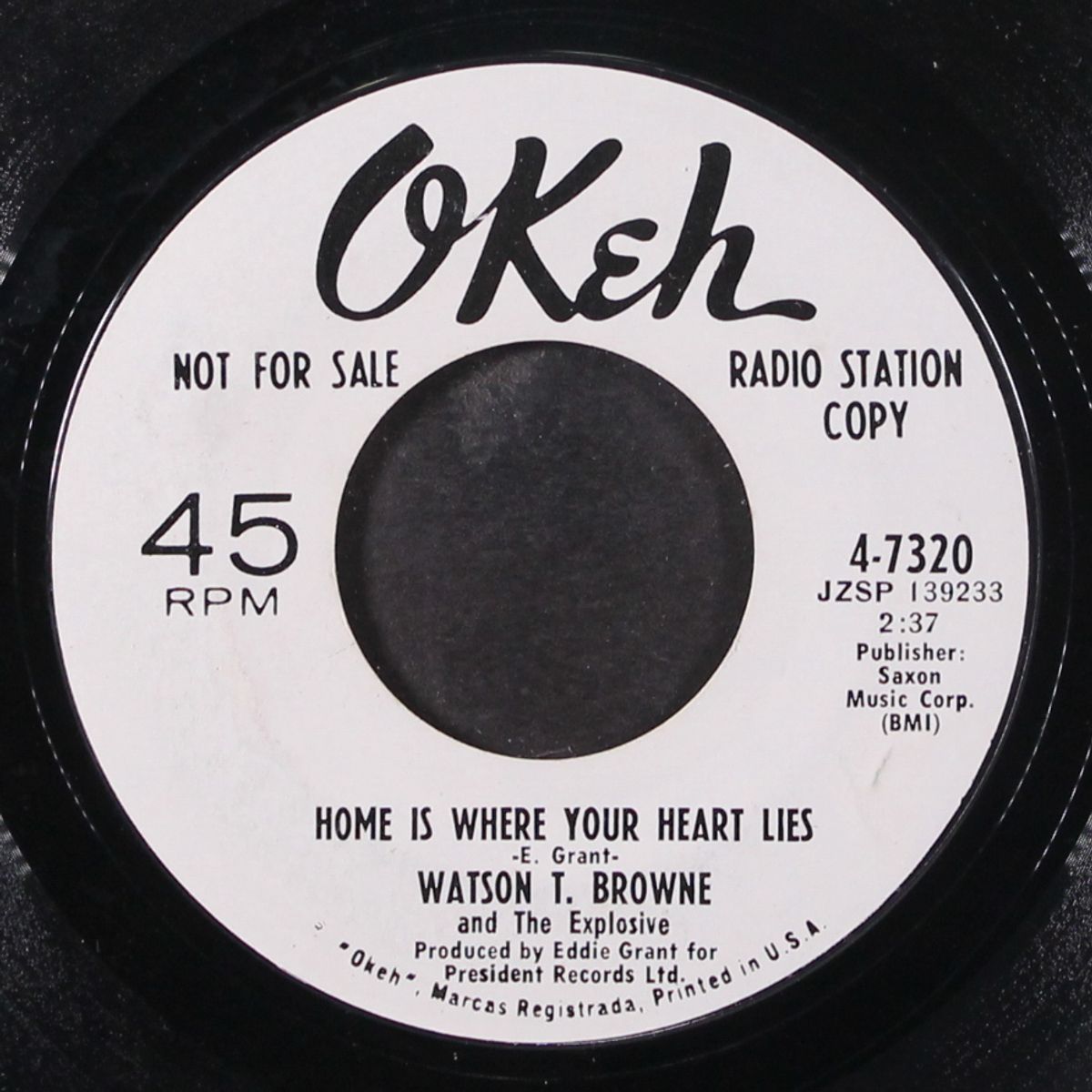 home is where the heart lies / some lovin' by WATSON T. BROWNE
