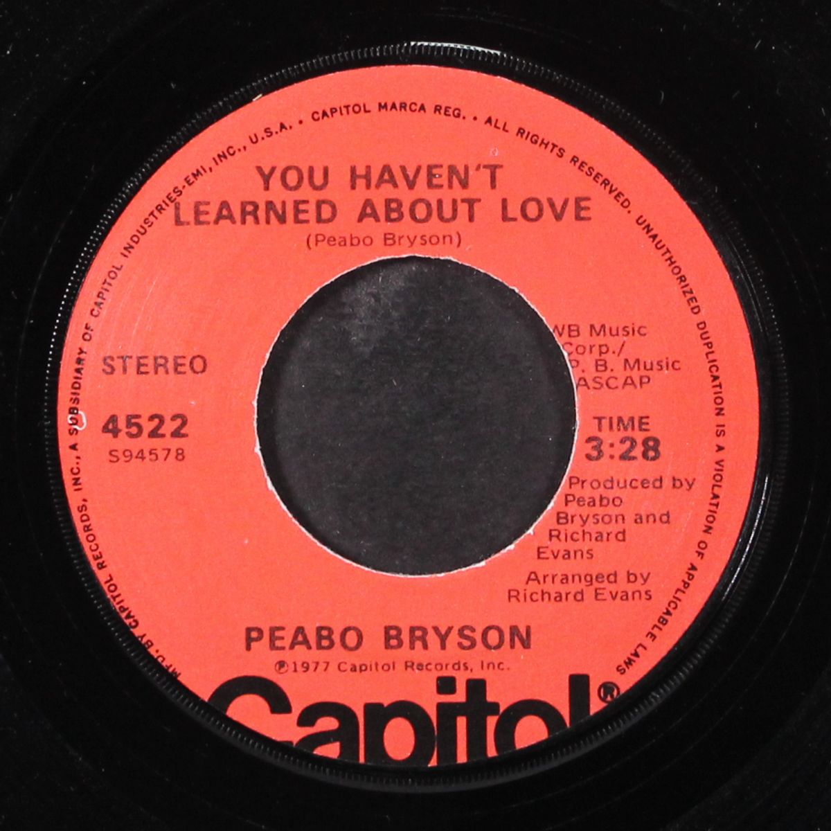 reaching for the sky / you haven't learned about love by PEABO BRYSON