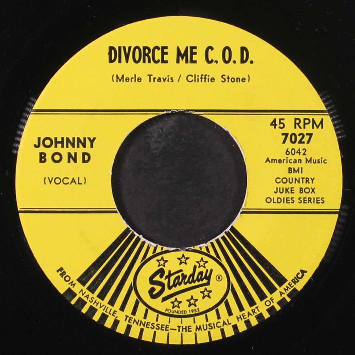 divorce me c.o.d. / three sheets in the wind by JOHNNY BOND