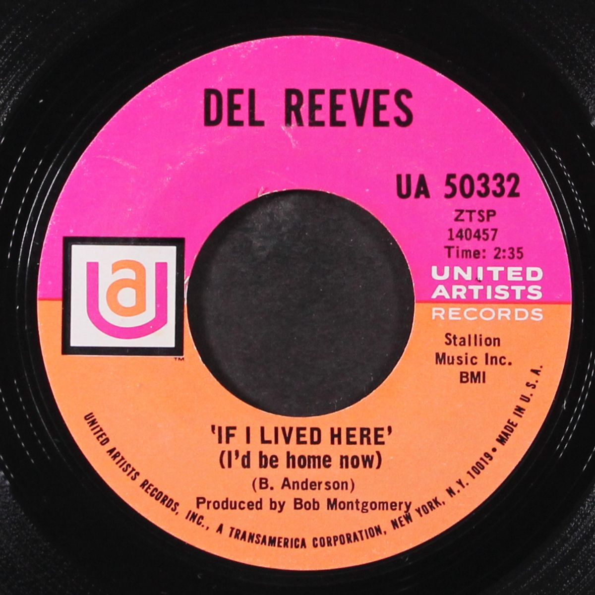 looking at the world through a windshield / if i lived here by DEL REEVES