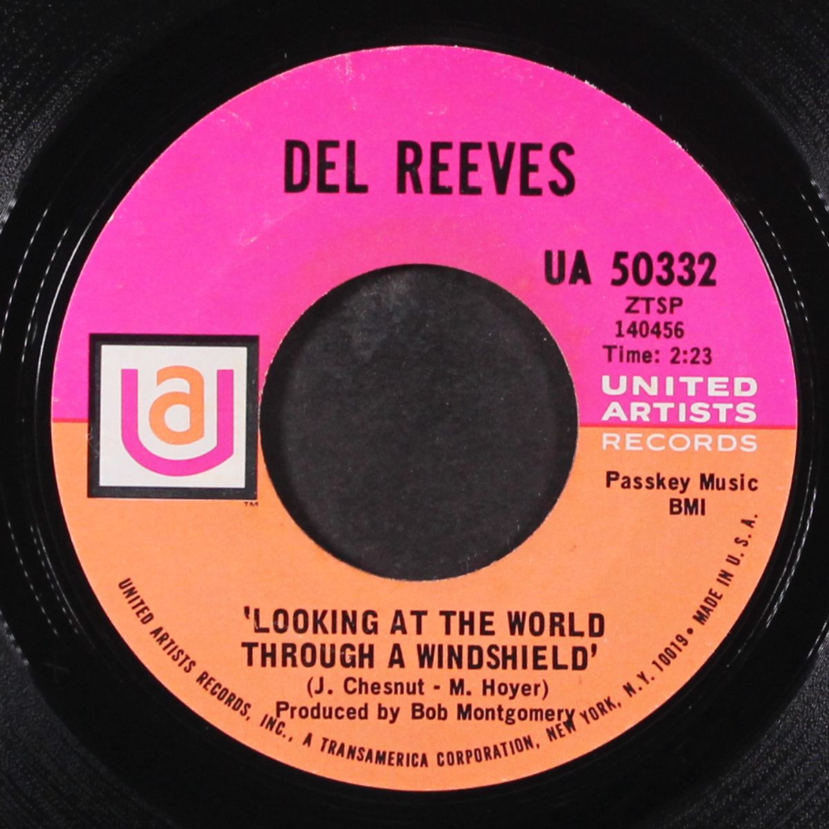 looking at the world through a windshield / if i lived here by DEL REEVES