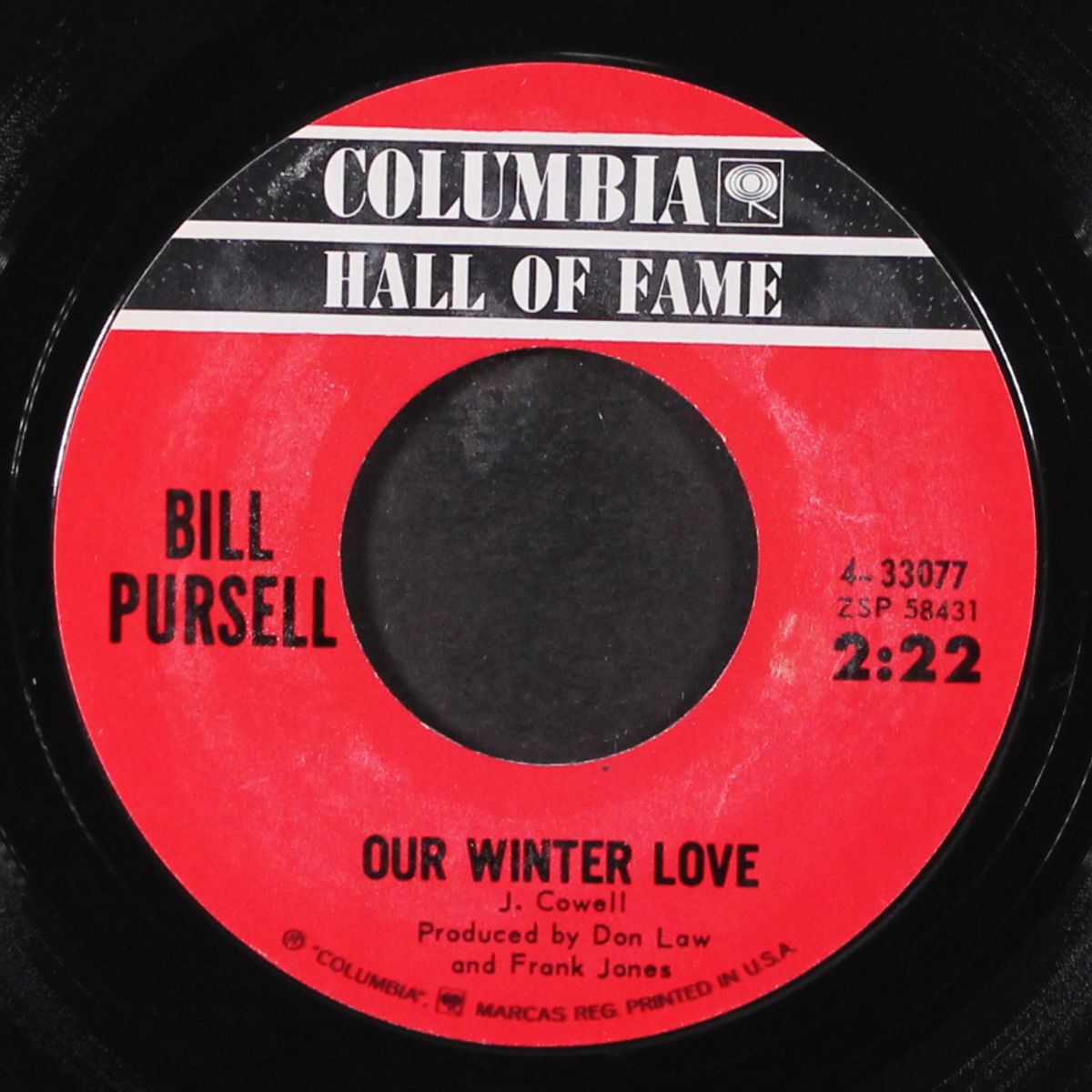 our winter love / i walk the line by BILL PURSELL
