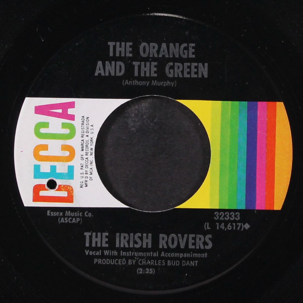 whiskey on a sunday / the orange and the green by IRISH ROVERS