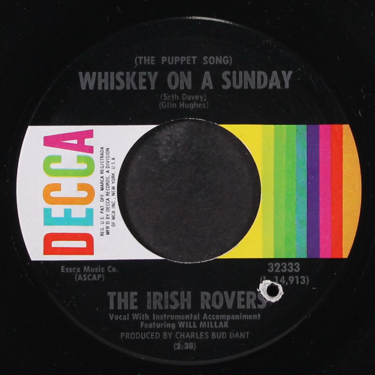 whiskey on a sunday / the orange and the green by IRISH ROVERS