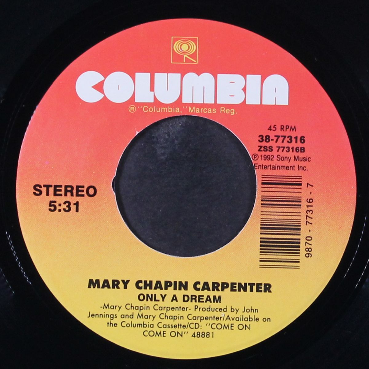 he thinks he'll keep her by MARY-CHAPIN CARPENTER