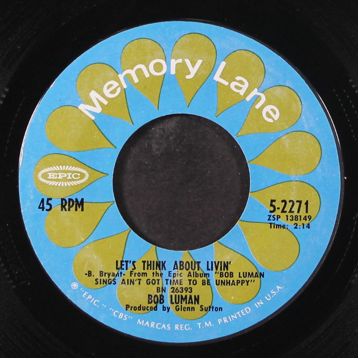 let's think about livin' / memphis by BOB LUMAN