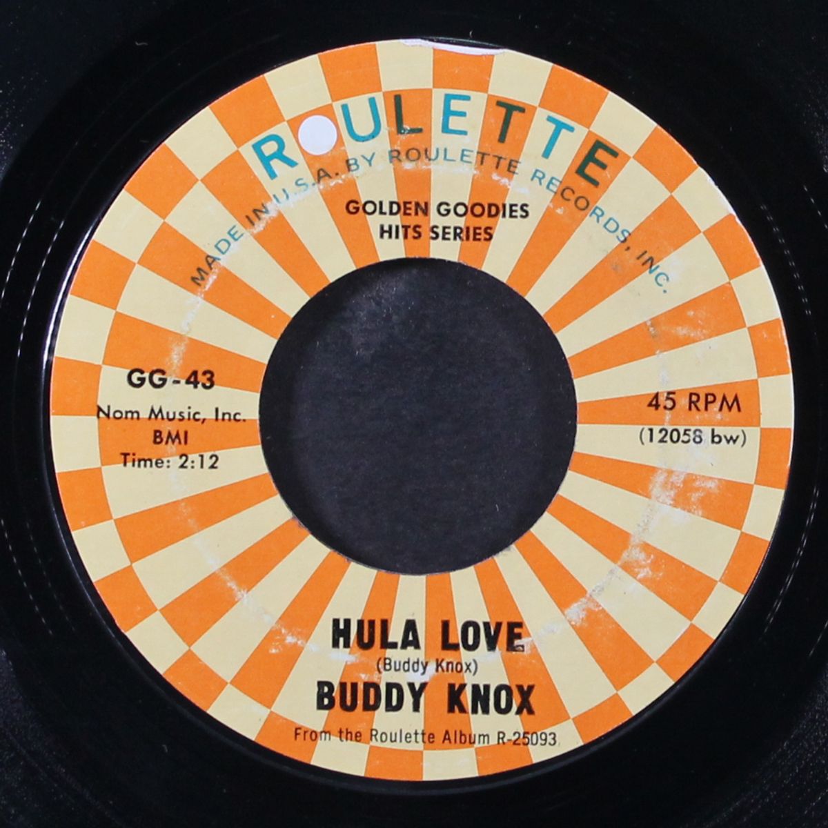 hula love / can i come over tonight by BUDDY KNOX / VELOURS
