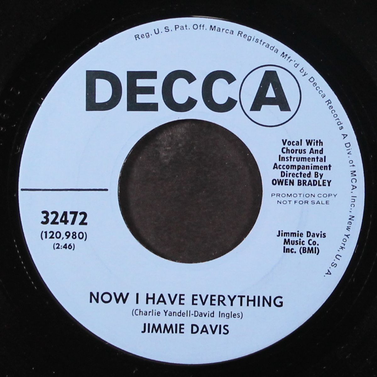 i know a man who can / now i have everything by JIMMIE DAVIS