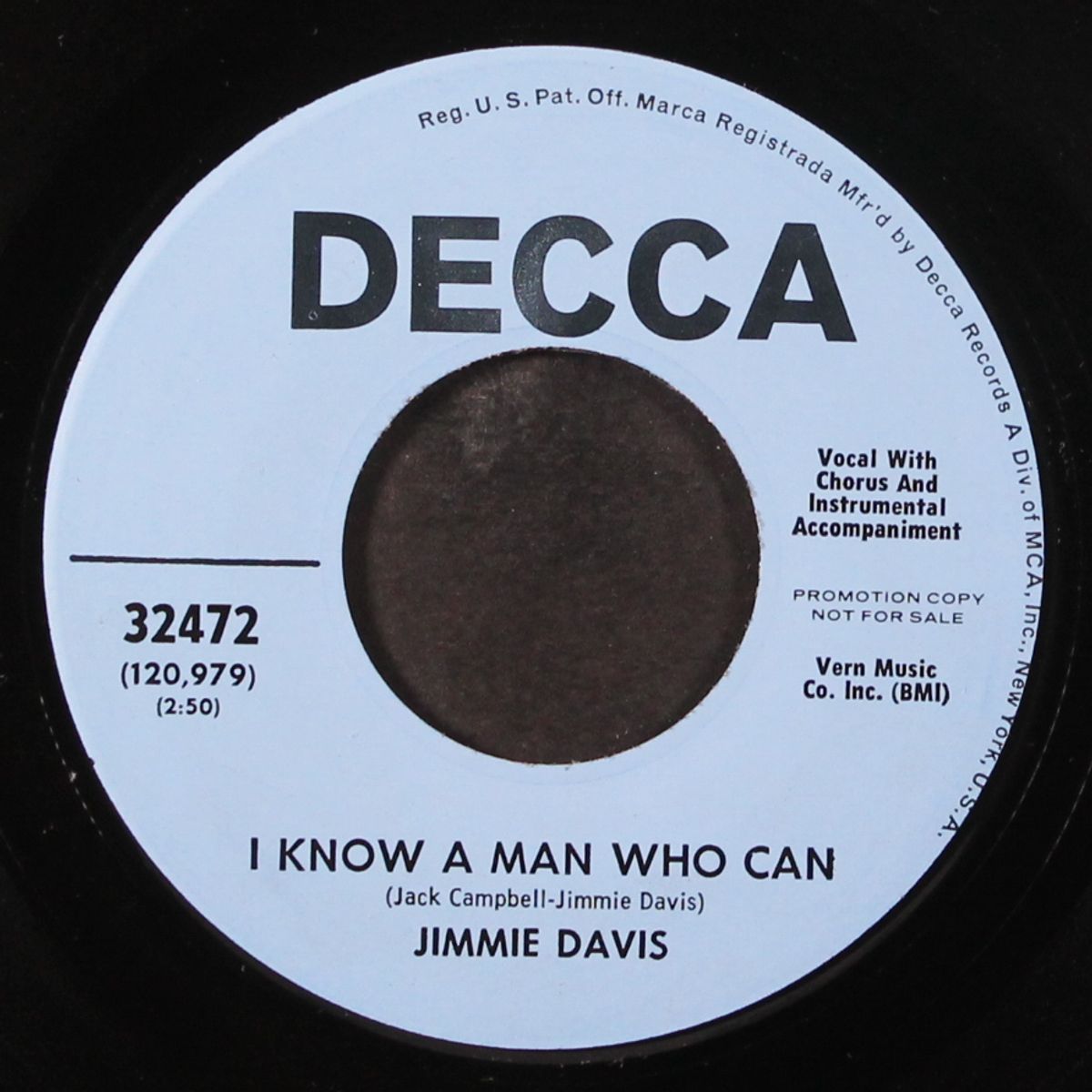 i know a man who can / now i have everything by JIMMIE DAVIS
