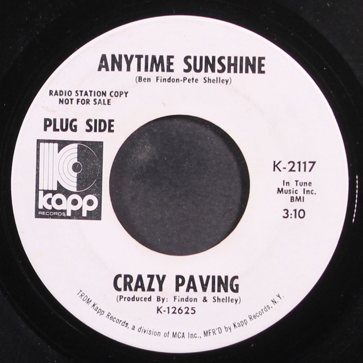 anytime sunshine / sweet brandy by CRAZY PAVING