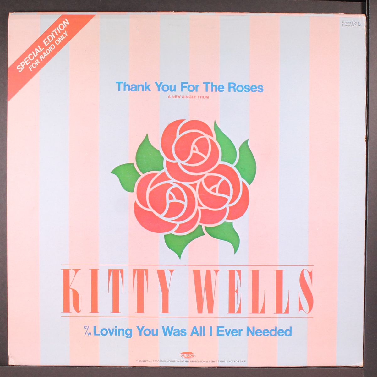 thank you for the roses by KITTY WELLS