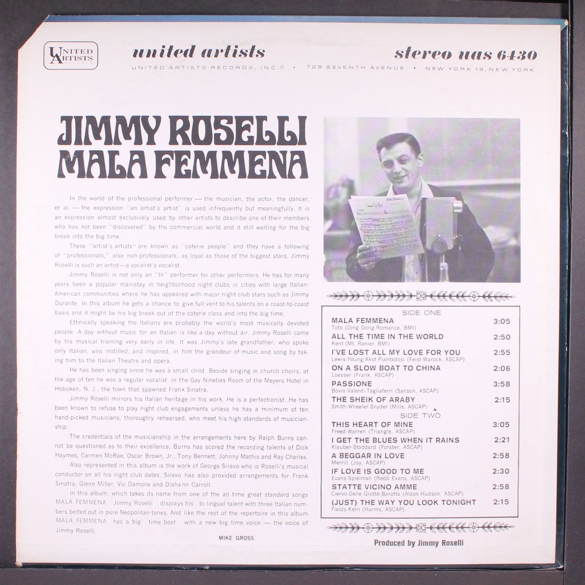 mala femmena by JIMMY ROSELLI