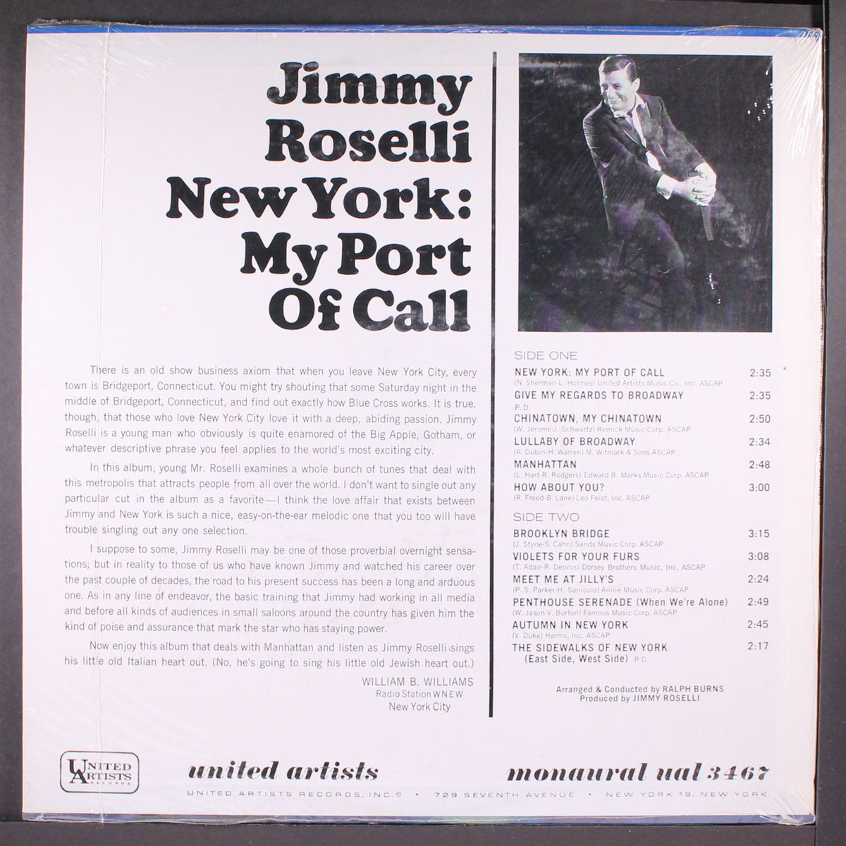 new york my port of call by JIMMY ROSELLI