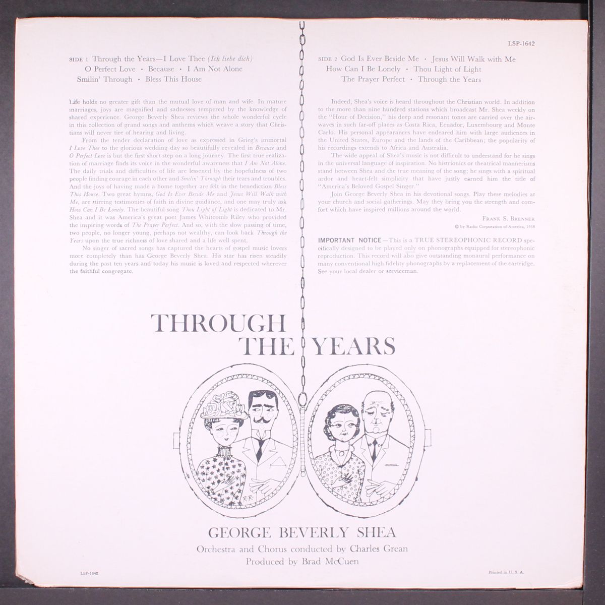 through the years by GEORGE BEVERLY SHEA