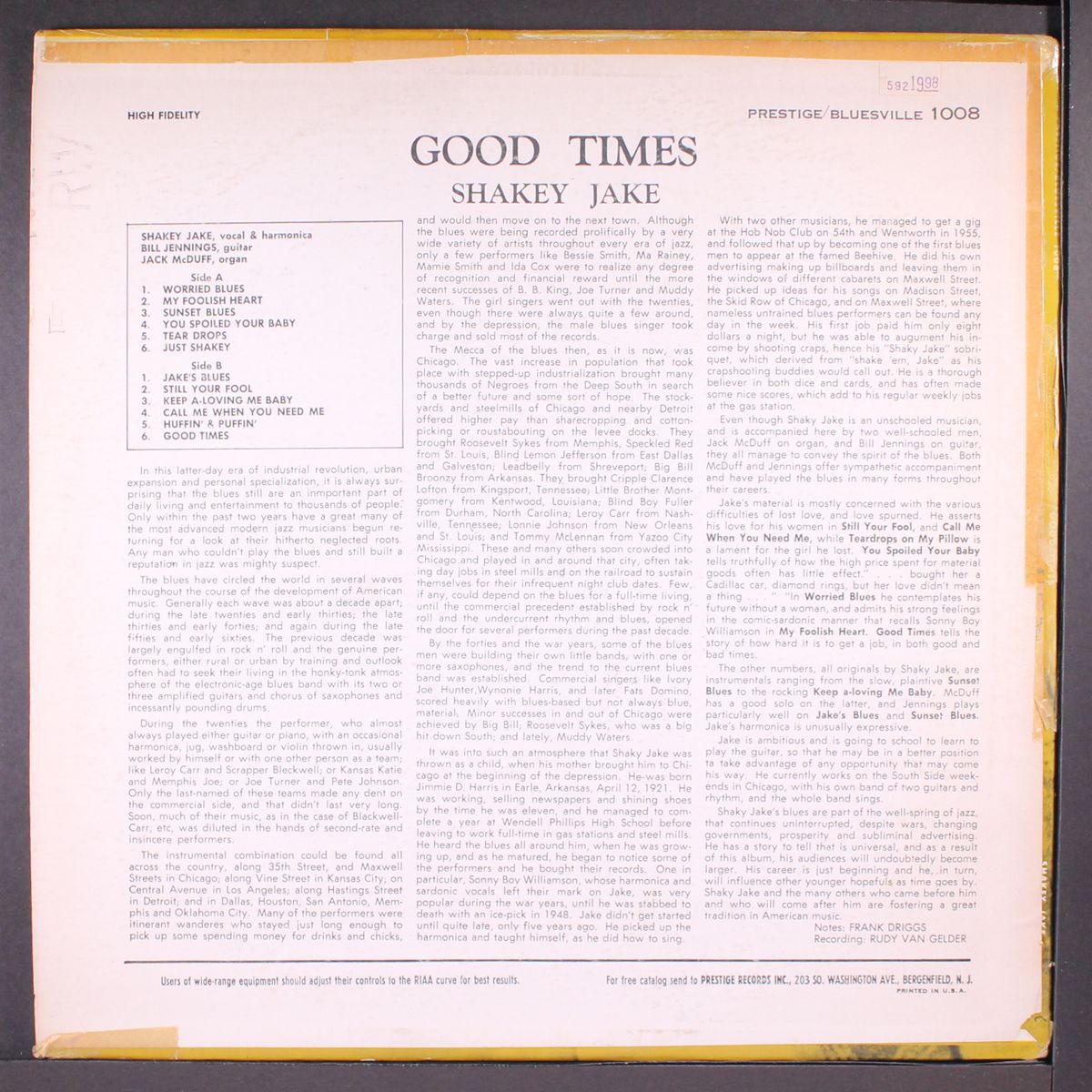good times by SHAKEY JAKE