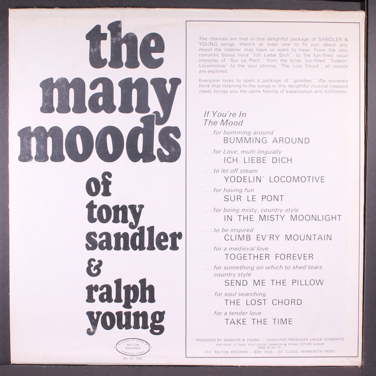 the many moods of by TONY SANDLER & RALPH YOUNG