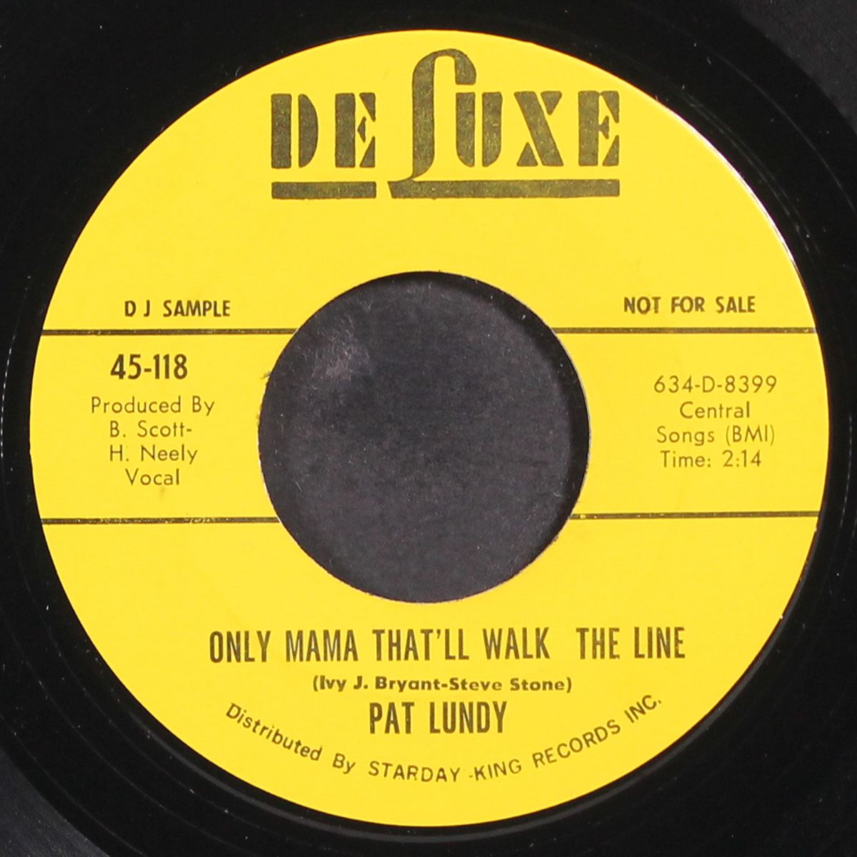 only mama that'll walk the line / same by PAT LUNDY