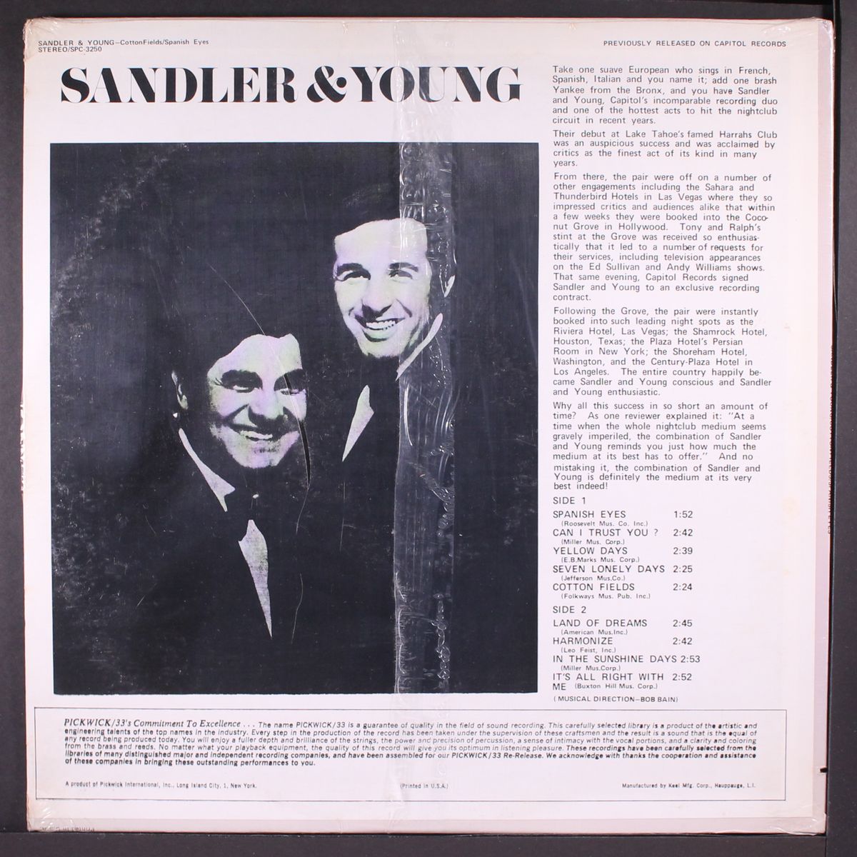 cottonfields / spanish eyes by SANDLER & YOUNG
