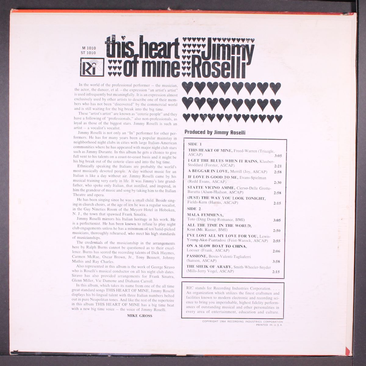 this heart of mine by JIMMY ROSELLI