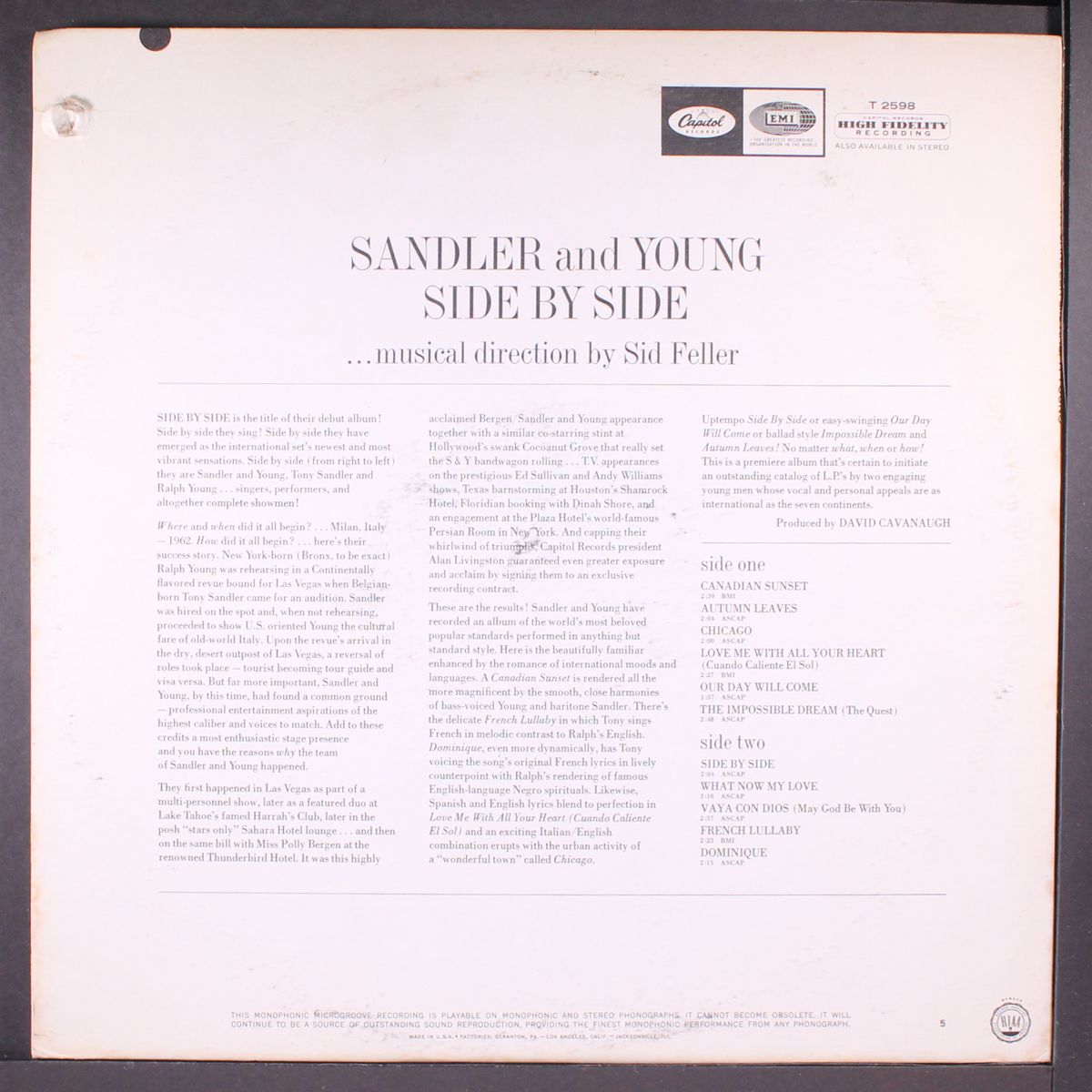 side by side by SANDLER & YOUNG
