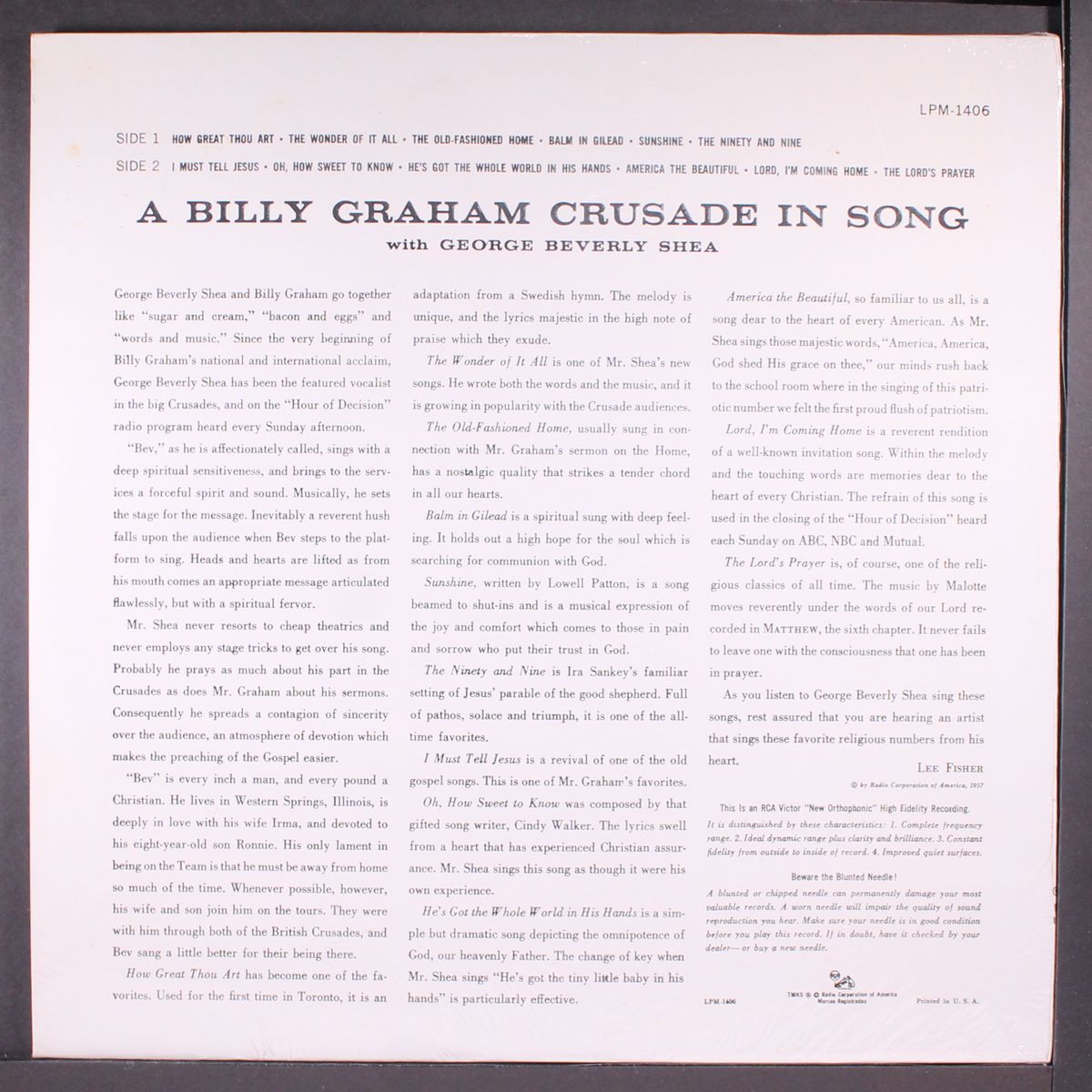 a billy graham crusade in song by GEORGE BEVERLY SHEA