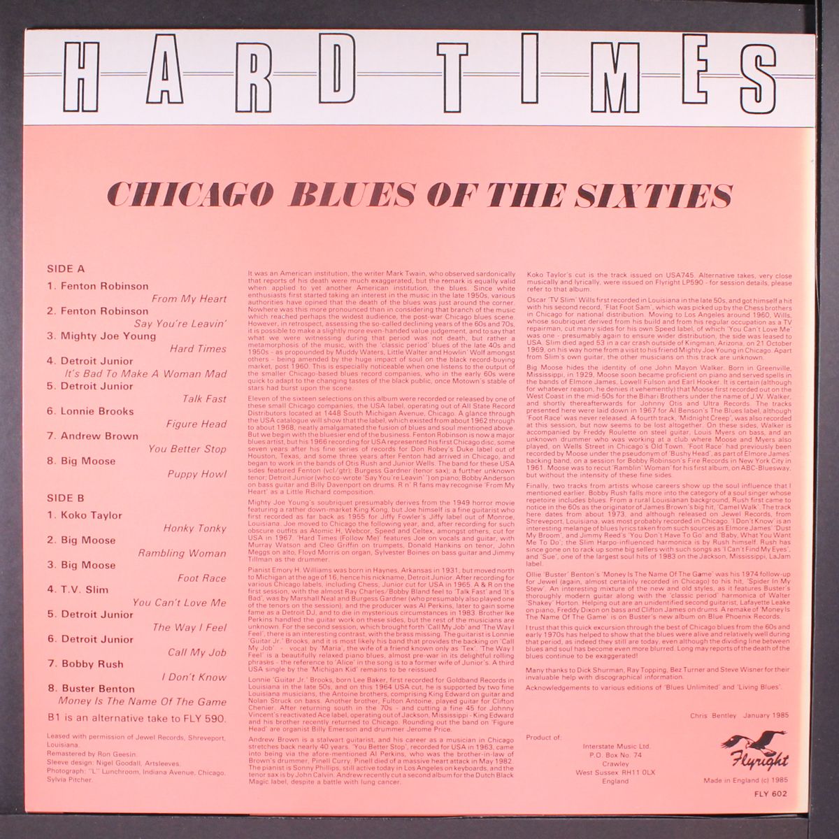 hard times, chicago blues of the sixties by VARIOUS