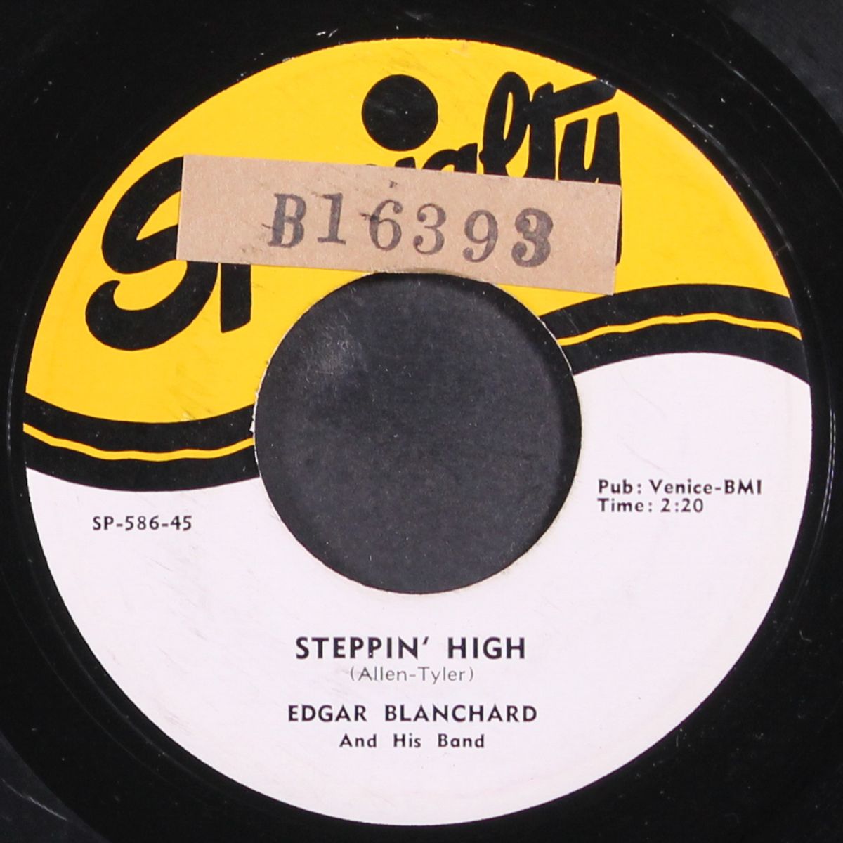steppin' high / sweet sue by EDGAR BLANCHARD