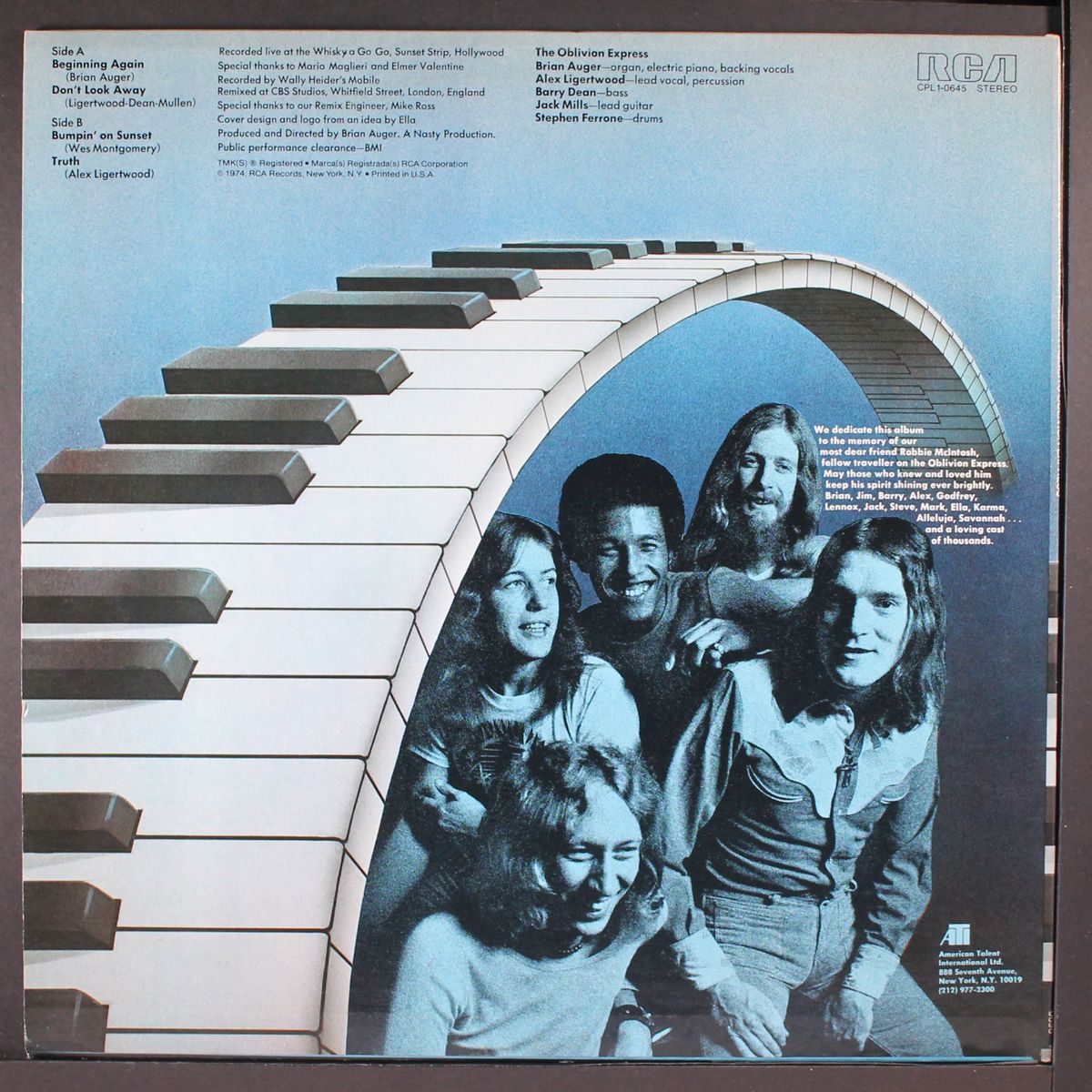 live oblivion, vol. 1 by BRIAN AUGER'S OBLIVION EXPRESS