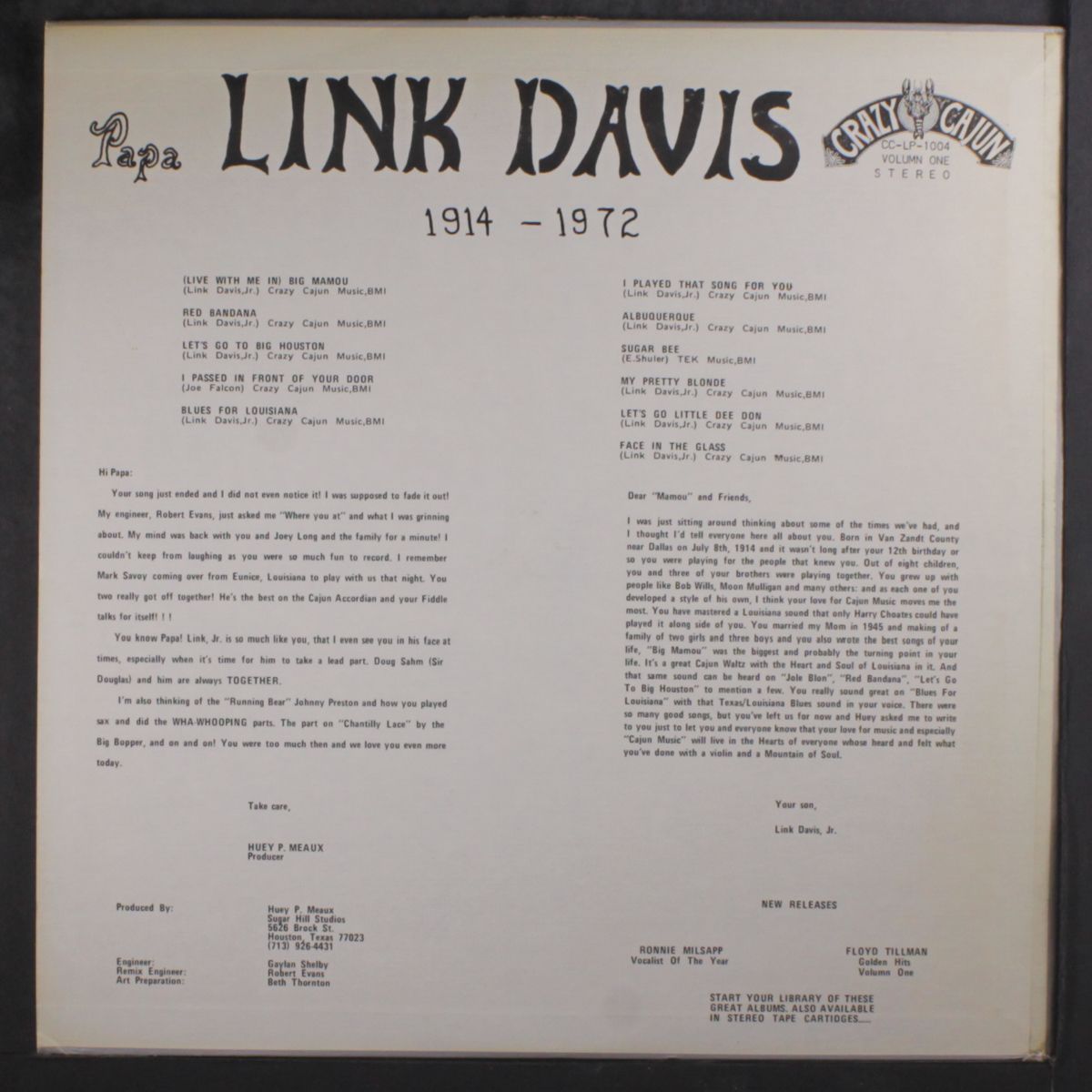 big mamou by LINK DAVIS