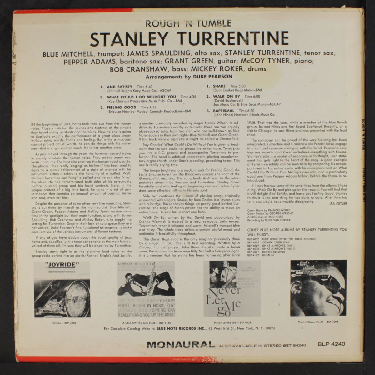 rough 'n tumble by STANLEY TURRENTINE
