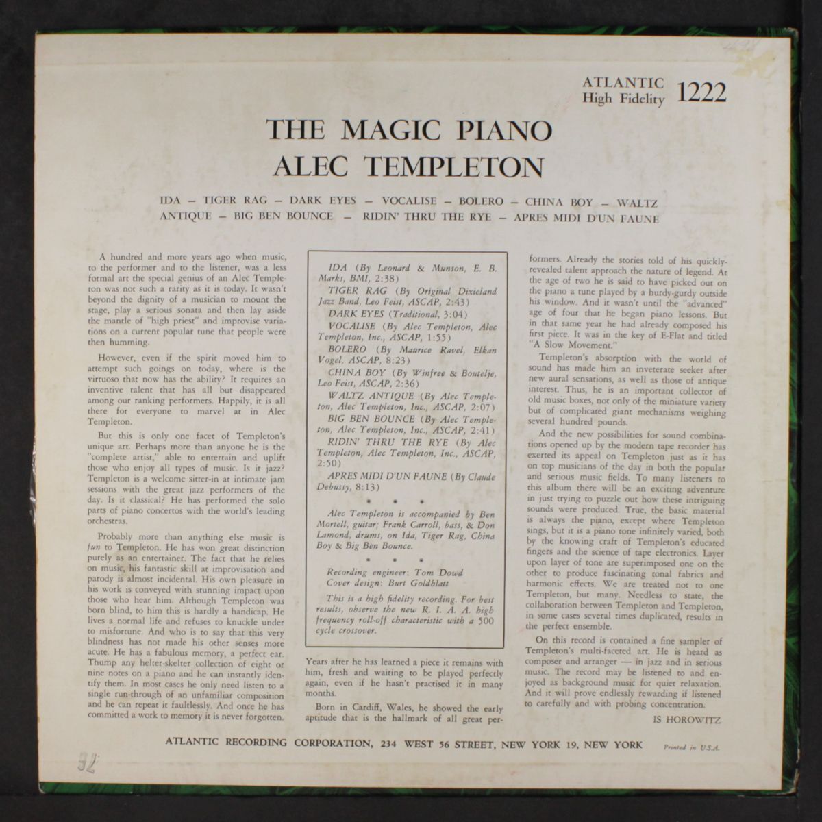 the magic piano by ALEC TEMPLETON