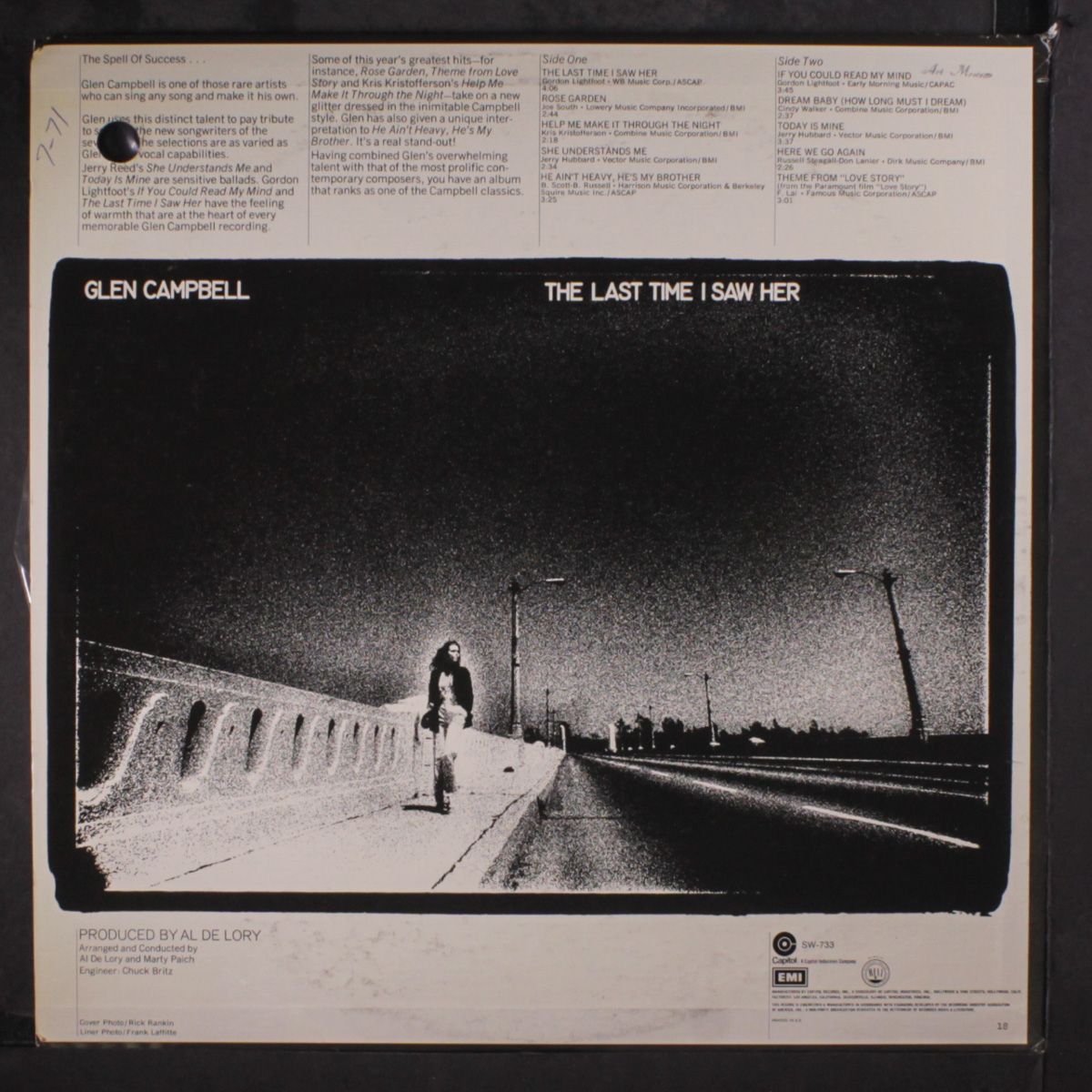 the last time i saw her by GLEN CAMPBELL