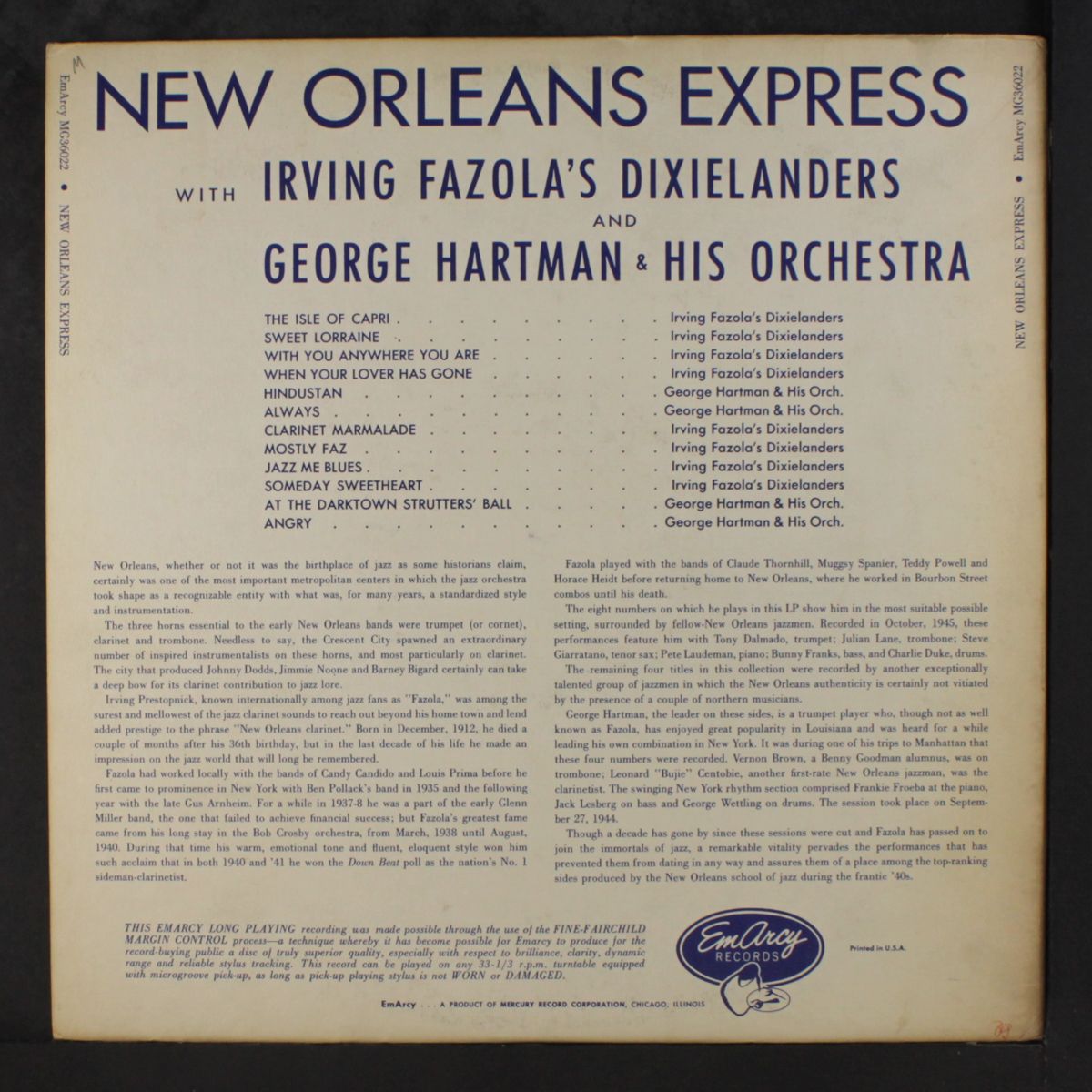 new orleans express by IRVING FAZOLA / GEORGE HARTMAN