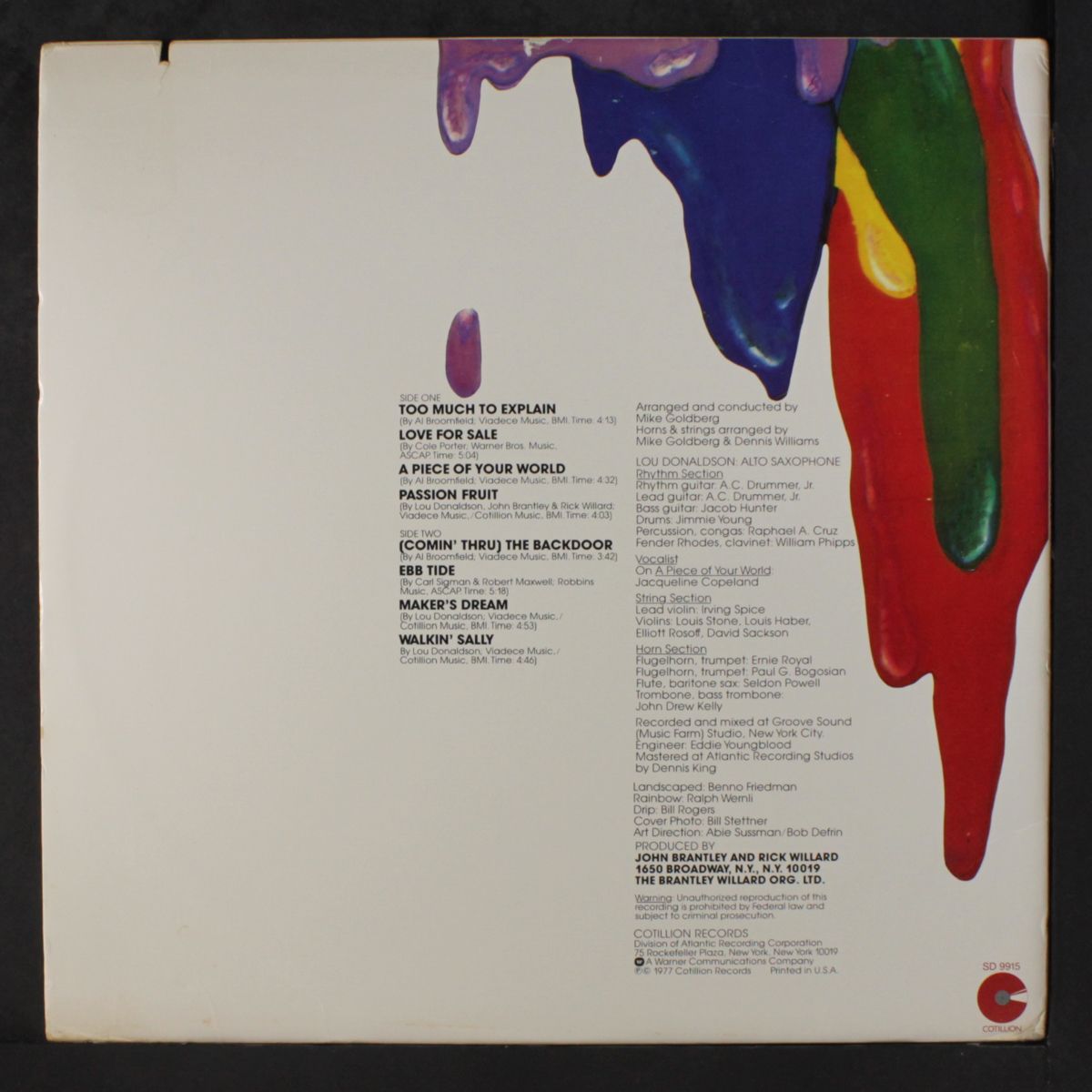 color as a way of life by LOU DONALDSON