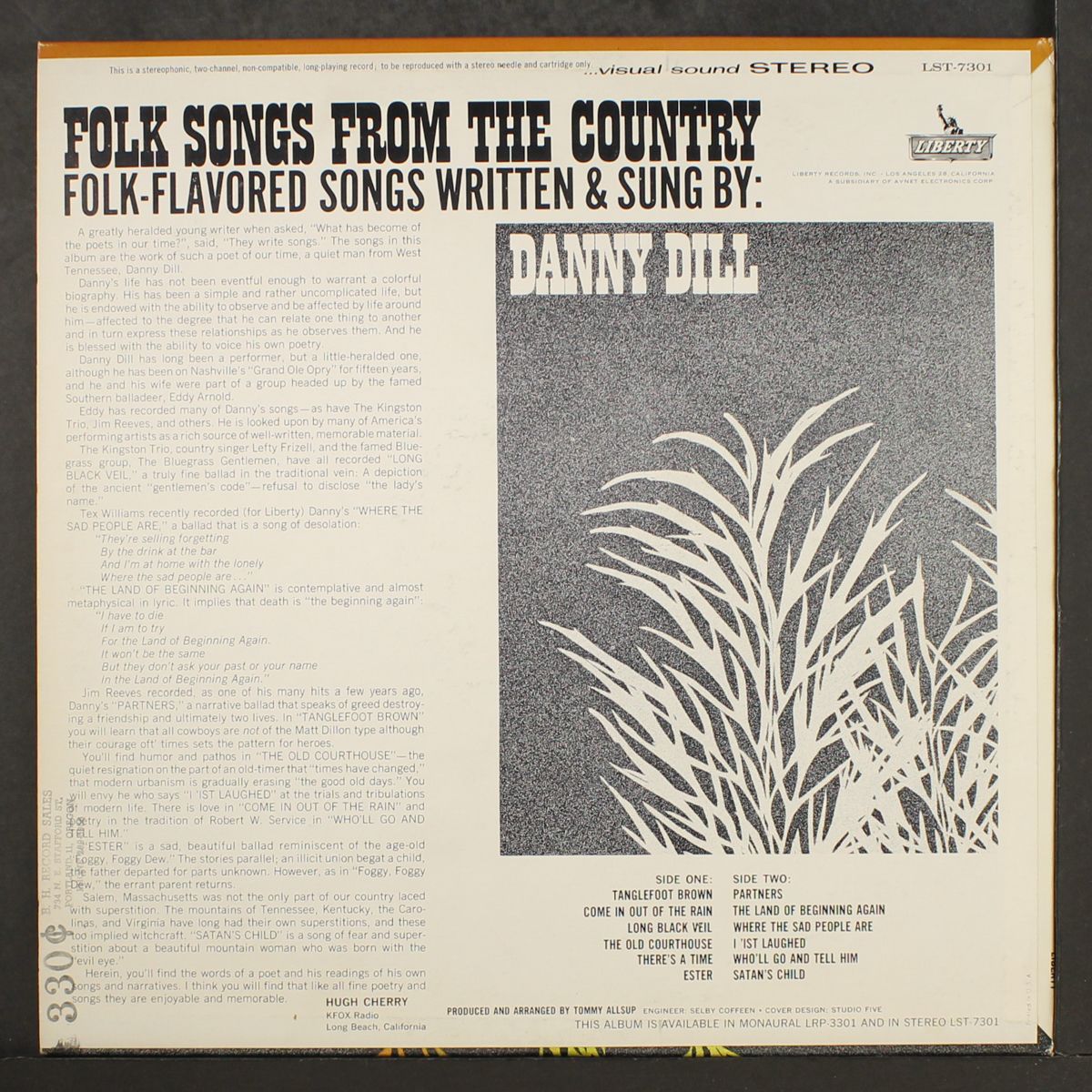 folk songs from the country by DANNY DILL