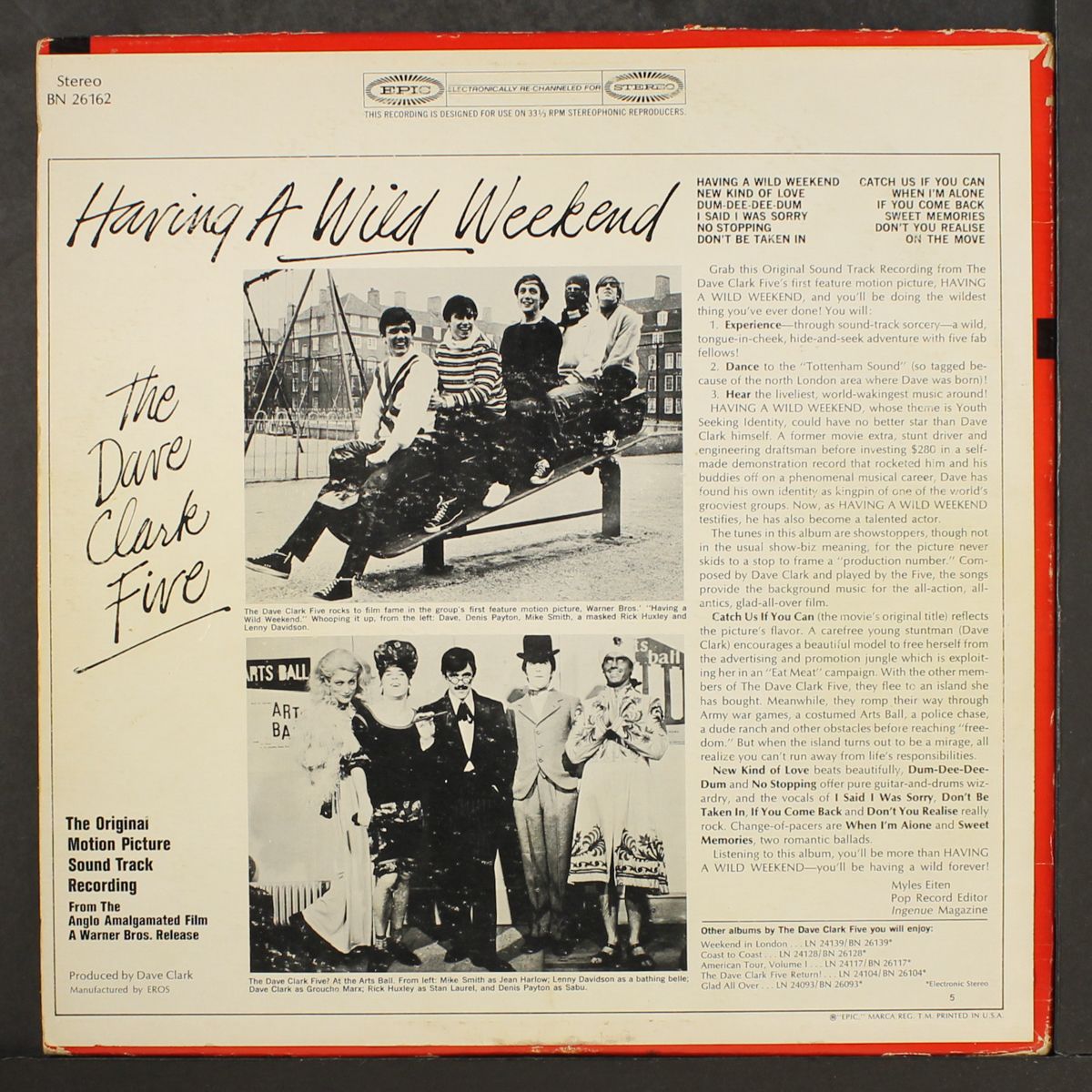 having a wild weekend by DAVE CLARK FIVE