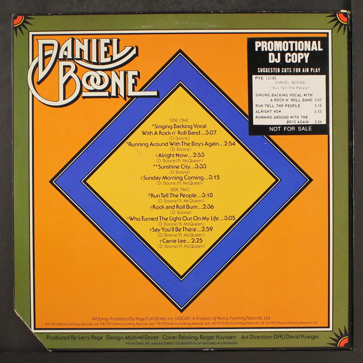 run tell the people by DANIEL BOONE